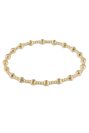 Extends Dignity Sincerity Pattern Gold Bead Bracelet - 4mm | enewton enewton