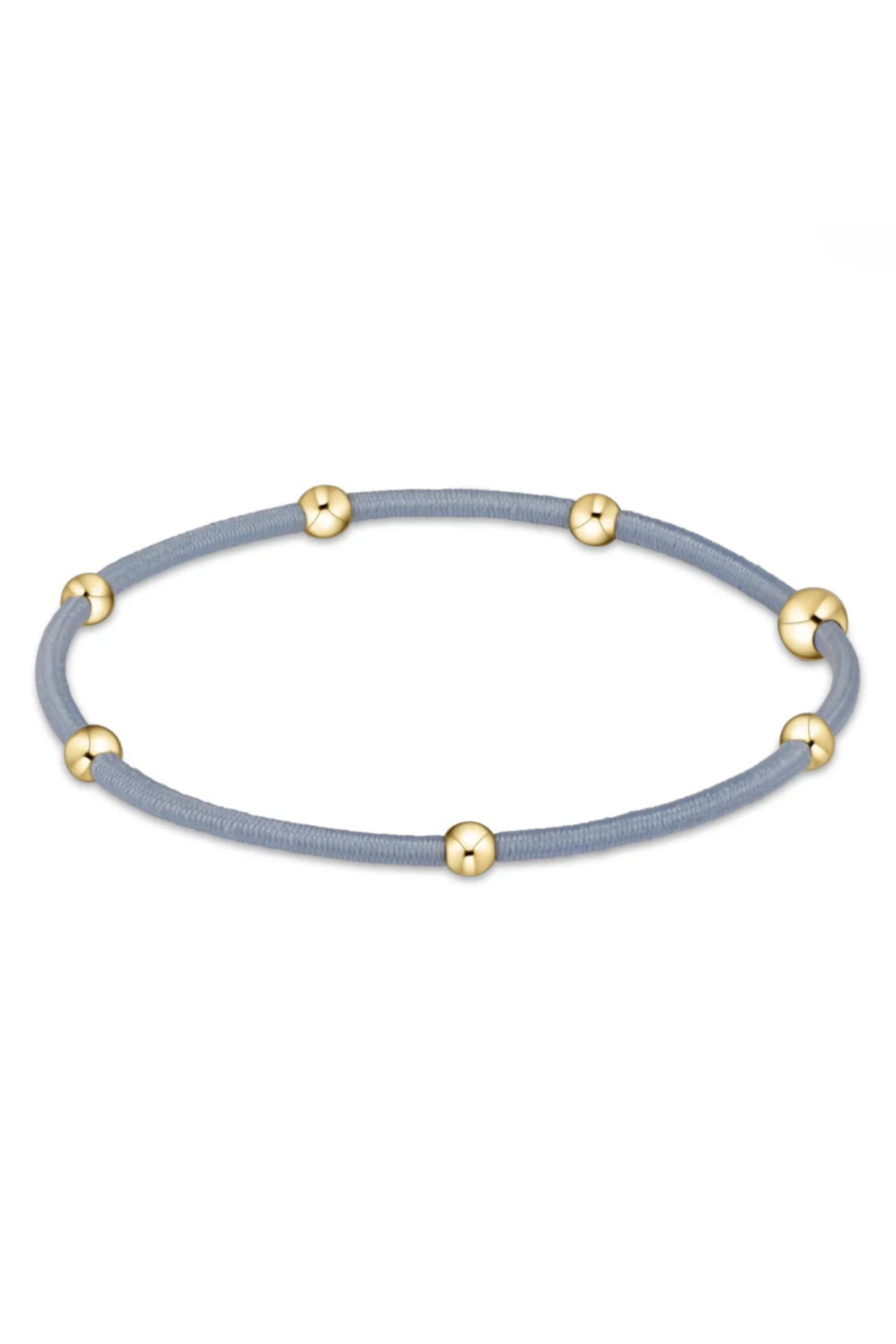 "E"ssentials Hair Tie - Dusty Blue | enewton enewton