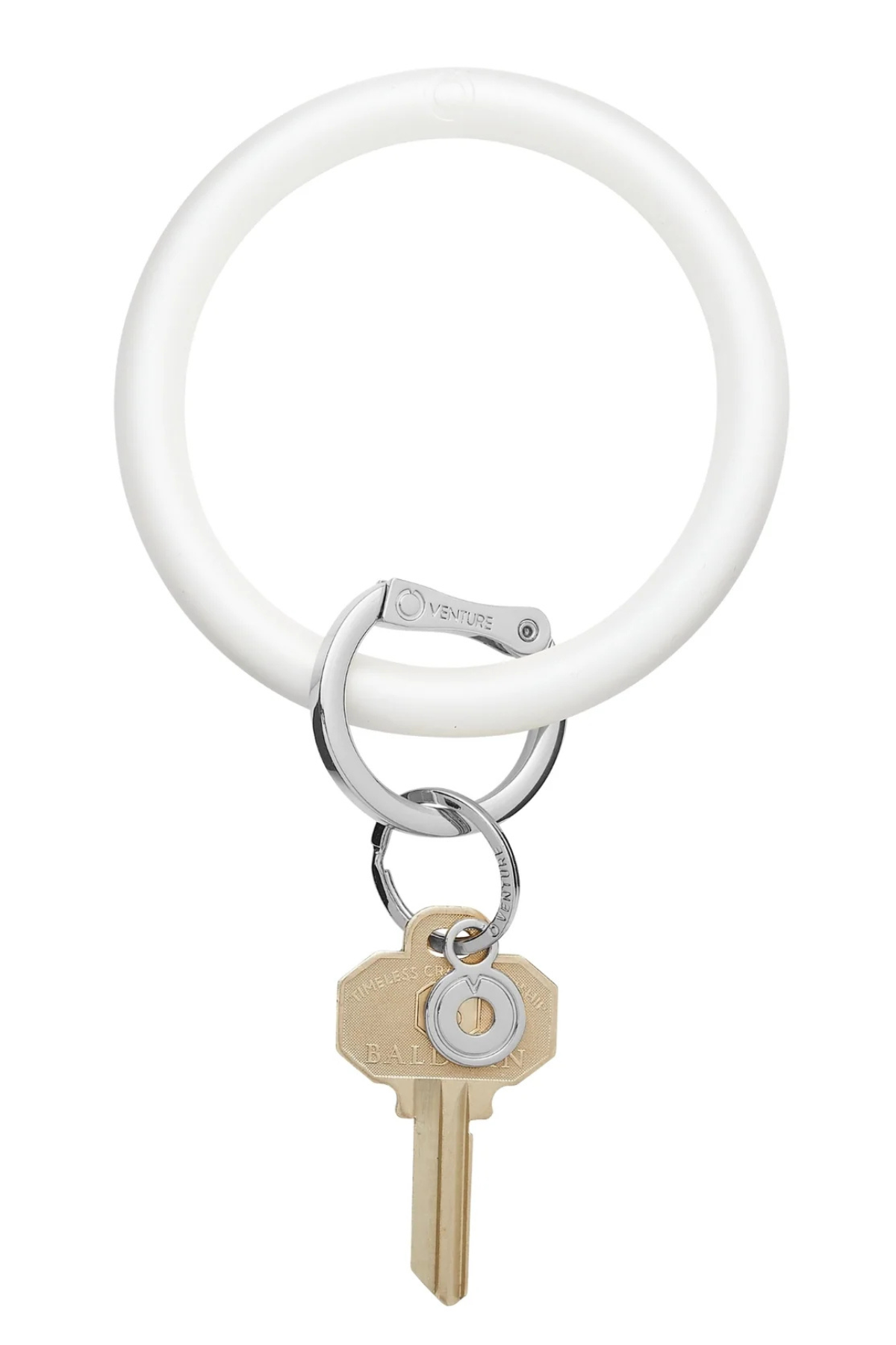 Silicone Big O® Pearlized Key Ring