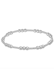 Classic Joy Pattern 4mm Bead Bracelet - Sterling Silver | enewton enewton