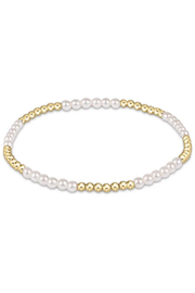 Classic Blissful Pattern 2.5mm Bead Bracelet - 3mm Pearl | enewton enewton