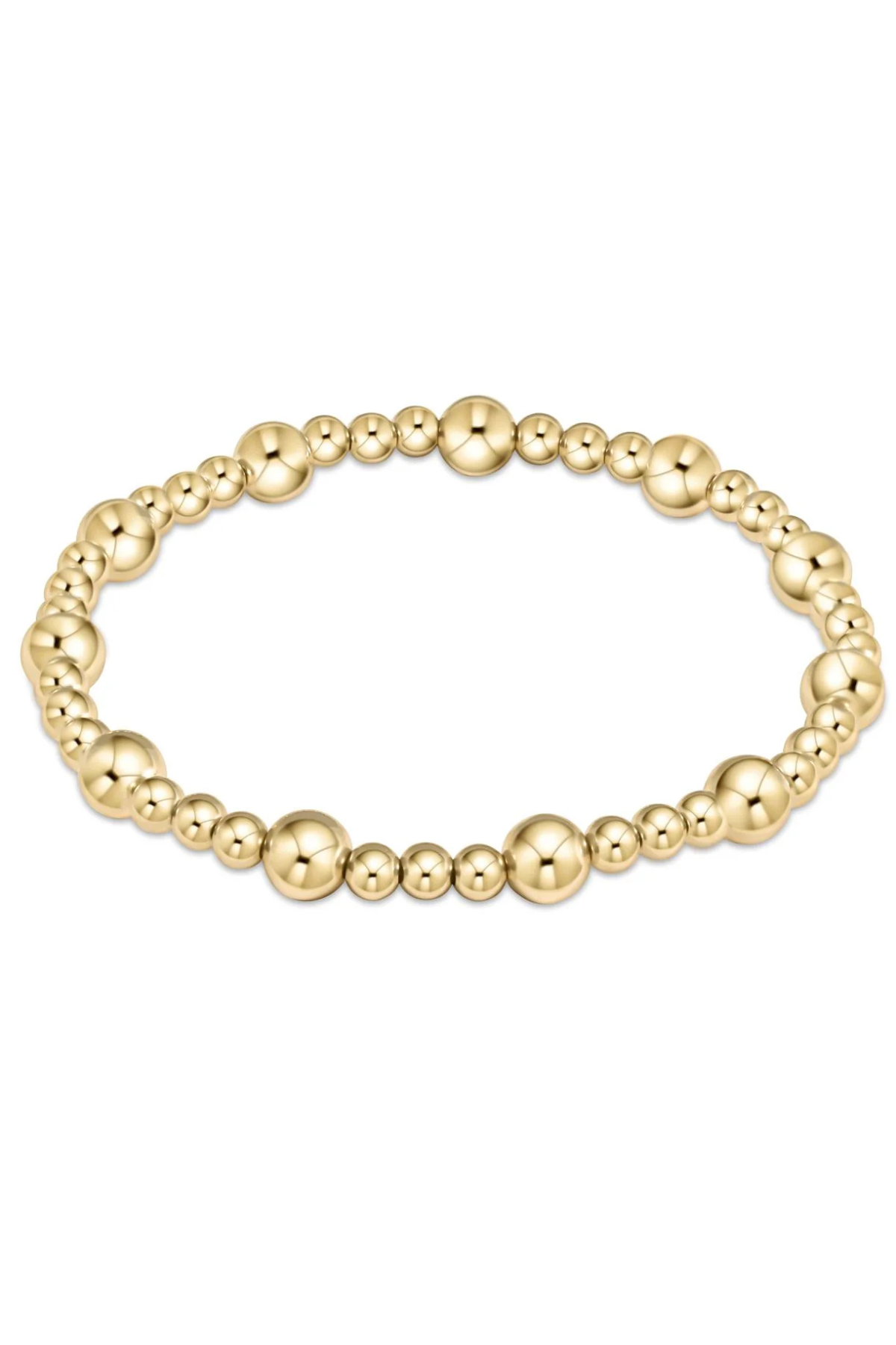 Extends Classic Sincerity 6mm Bead Bracelet - Gold | enewton enewton