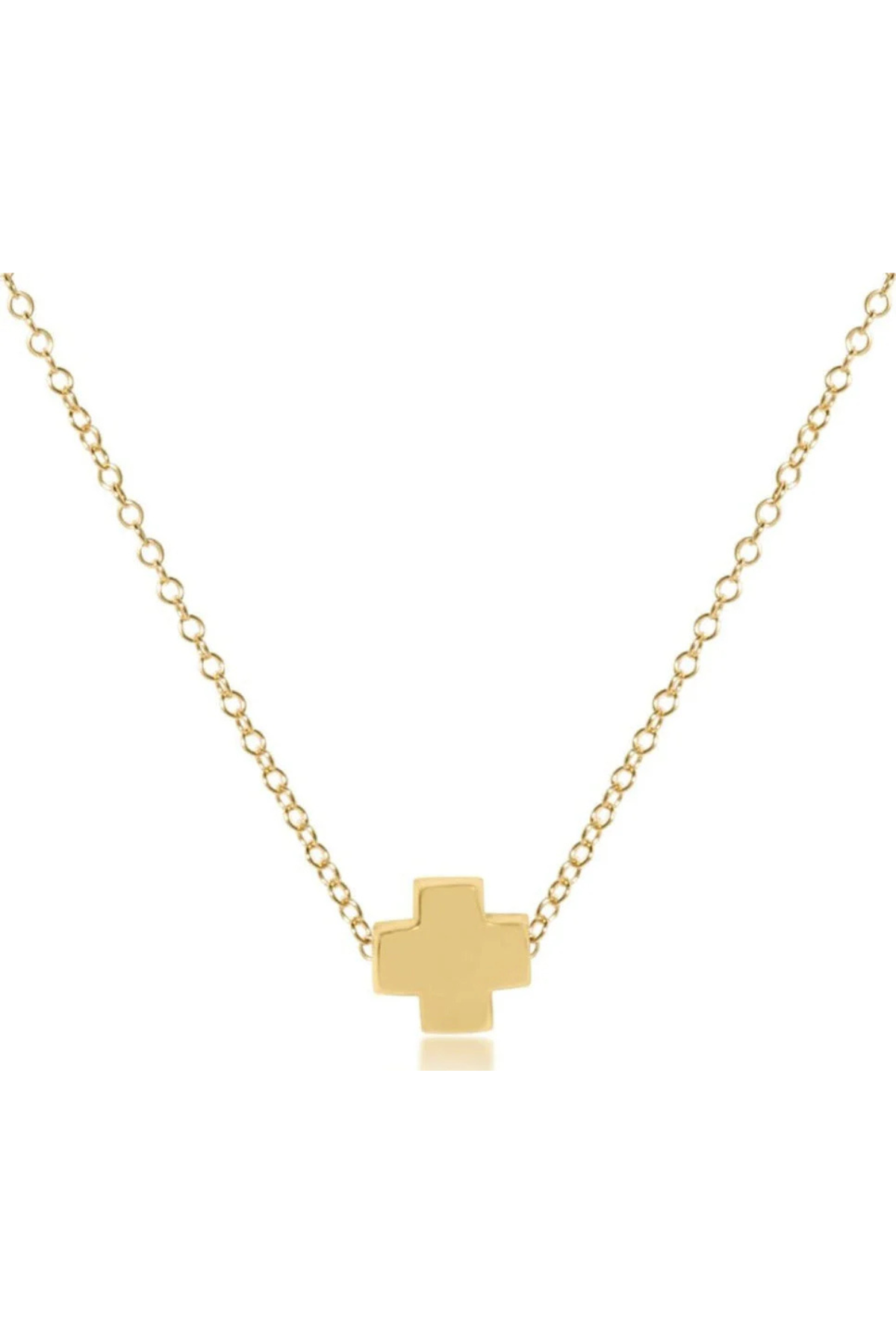 16" Necklace Gold - Signature Cross Gold | enewton enewton