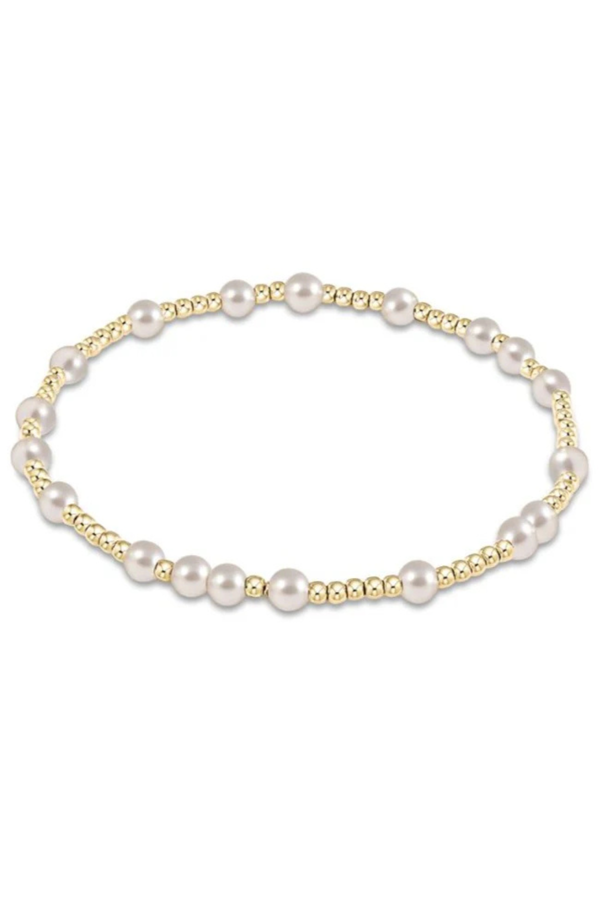 Hope Unwritten 4mm Bead Bracelet - Pearl | enewton enewton