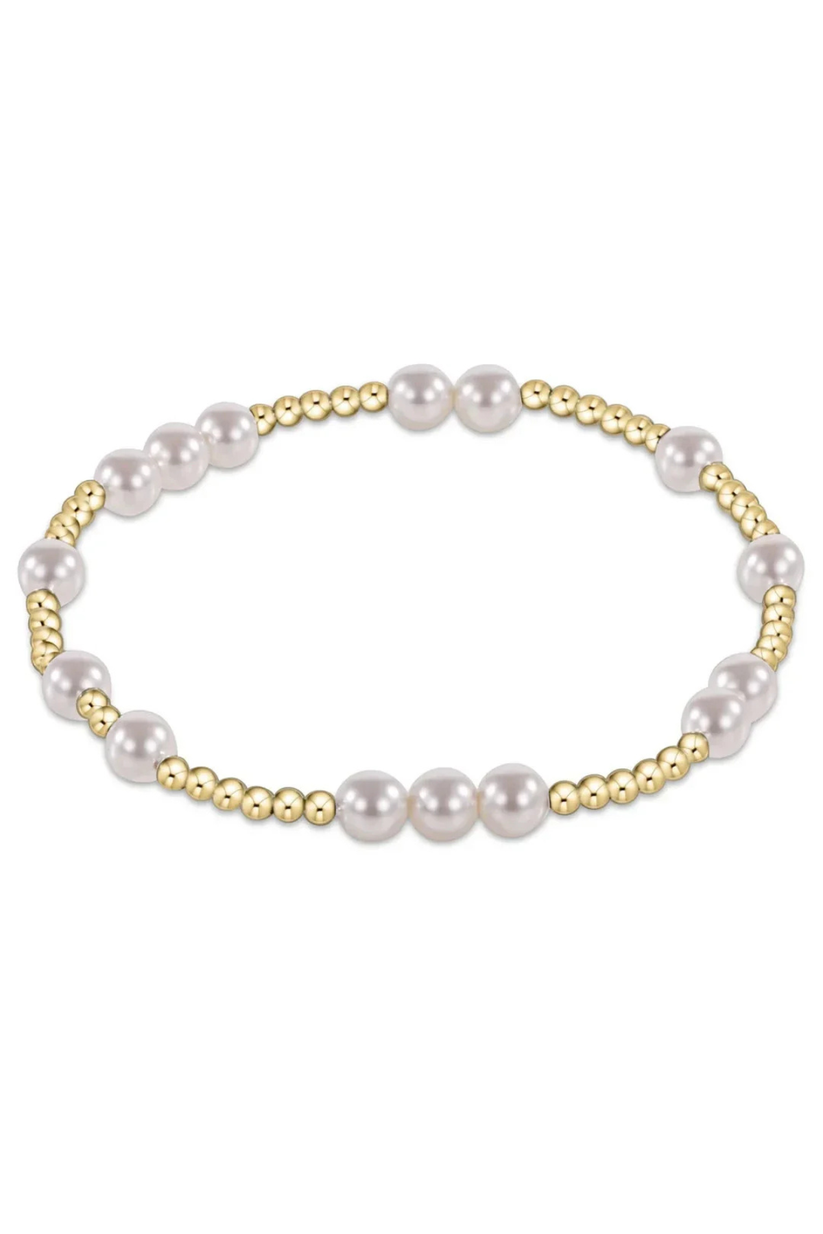 Extends Hope Unwritten 5mm Bead Bracelet - Pearl | enewton enewton