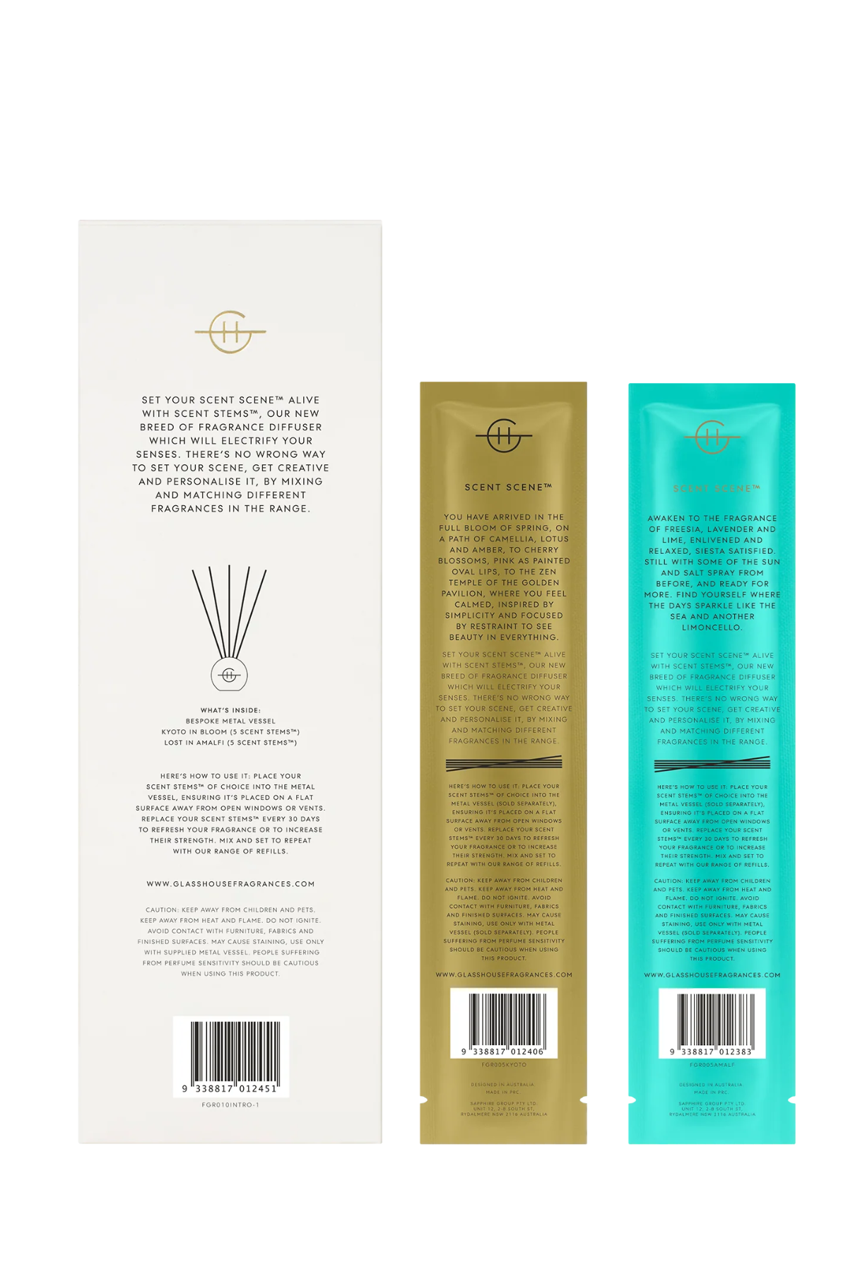 Scent Scene Duo - Lost in Amalfi/Kyoto in Bloom | Glasshouse Fragrances Glasshouse Fragrances