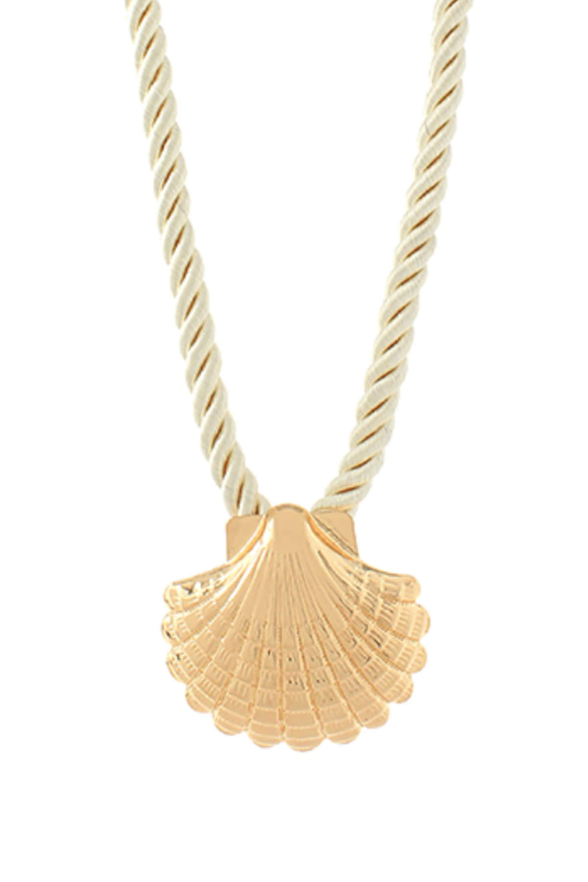 Textured Shell Cord Choker Golden Stella