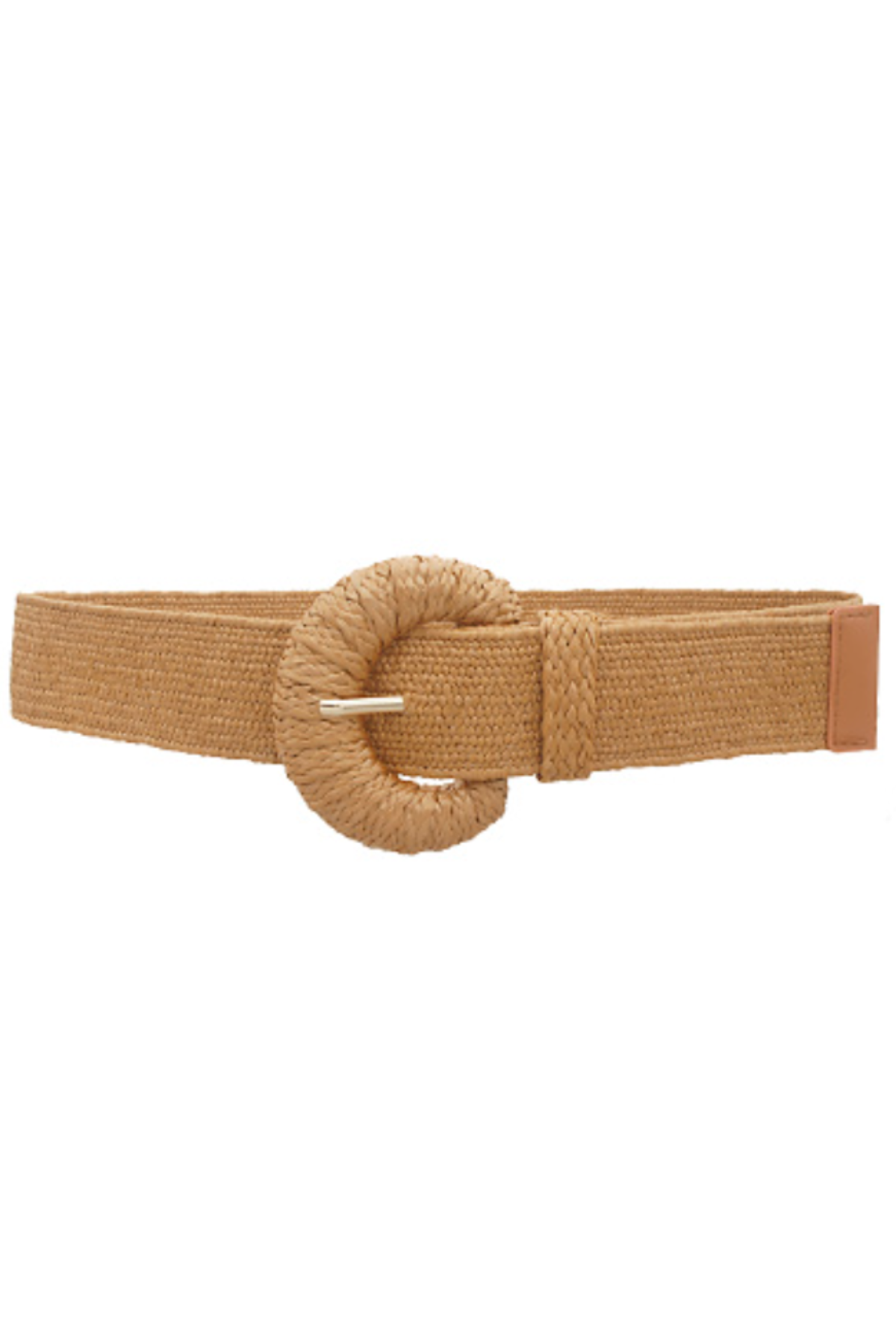 Wrapped Half Moon Straw Belt Golden Stella
