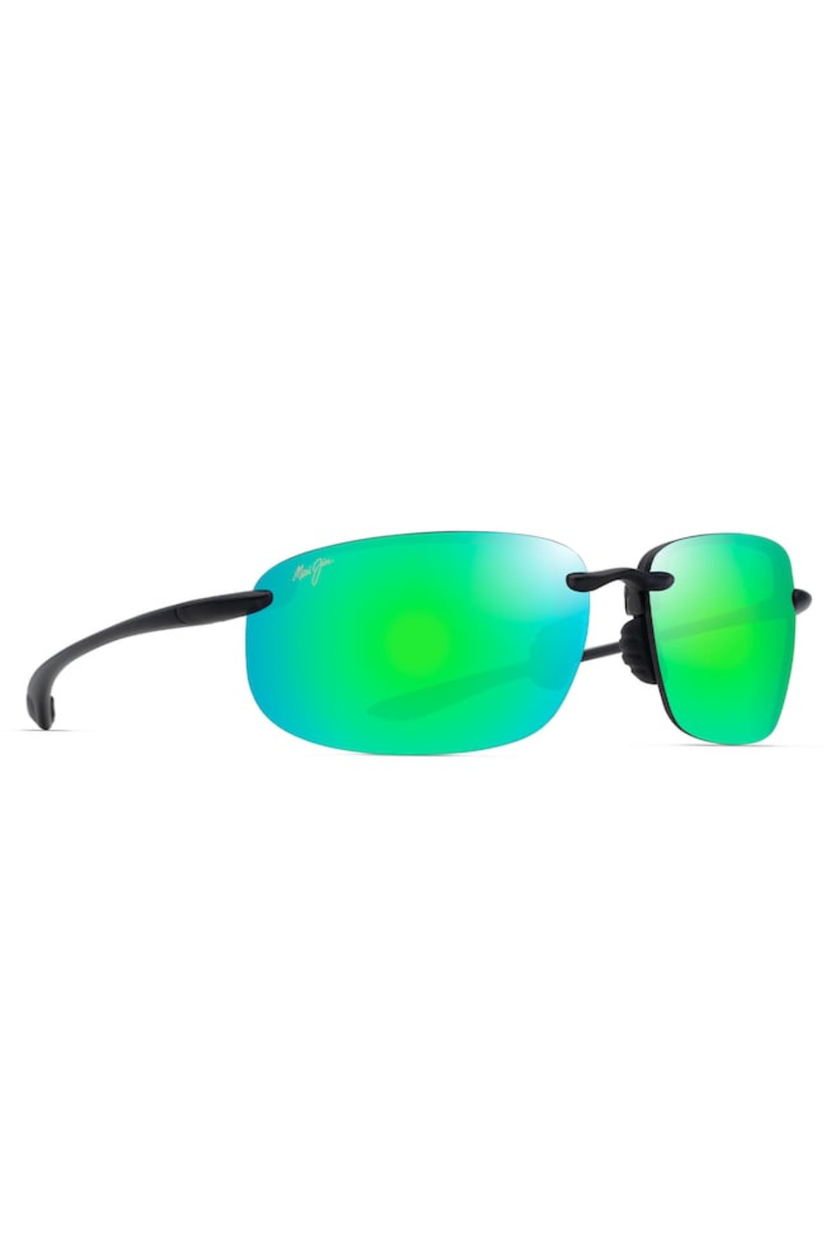 Ho'okipa Xlarge Polarized Sunglasses in Maui Green/Transparent Gray | Maui Jim Maui Jim
