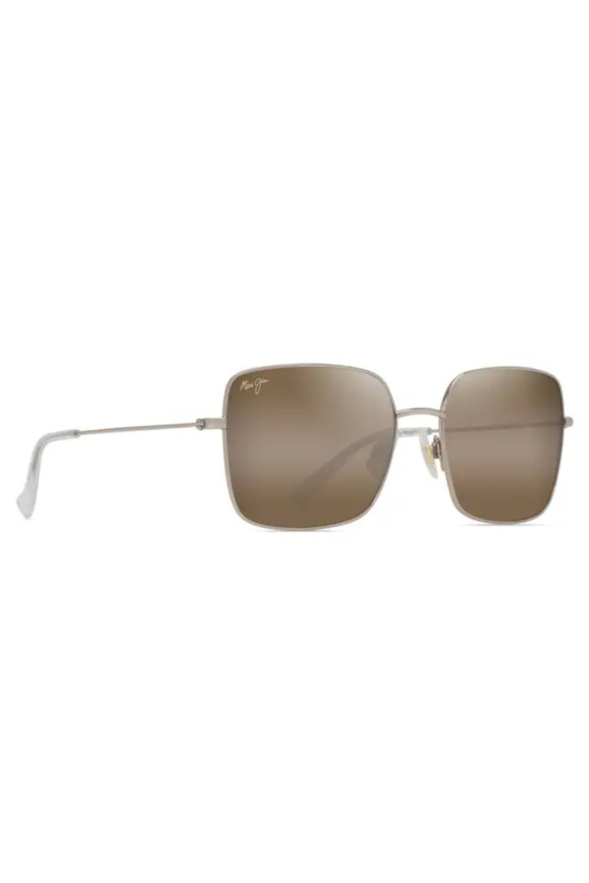 Lipine Polarized Sunglasses in Shiny Light Gold/Bronze | Maui Jim Maui Jim