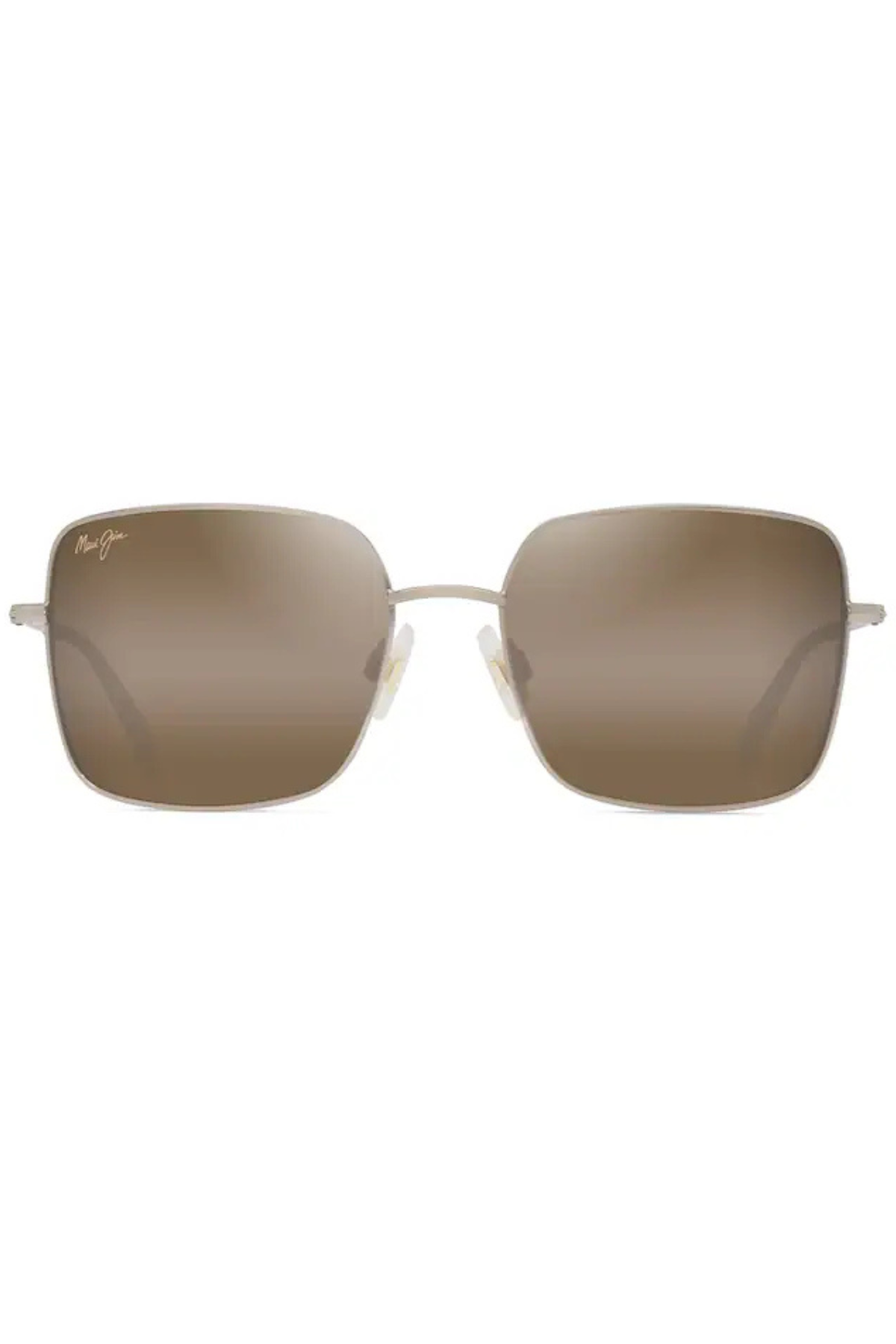 Lipine Polarized Sunglasses in Shiny Light Gold/Bronze | Maui Jim Maui Jim