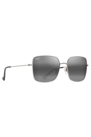 Lipine Polarized Sunglasses in Shiny Silver/Grey | Maui Jim Maui Jim