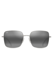 Lipine Polarized Sunglasses in Shiny Silver/Grey | Maui Jim Maui Jim