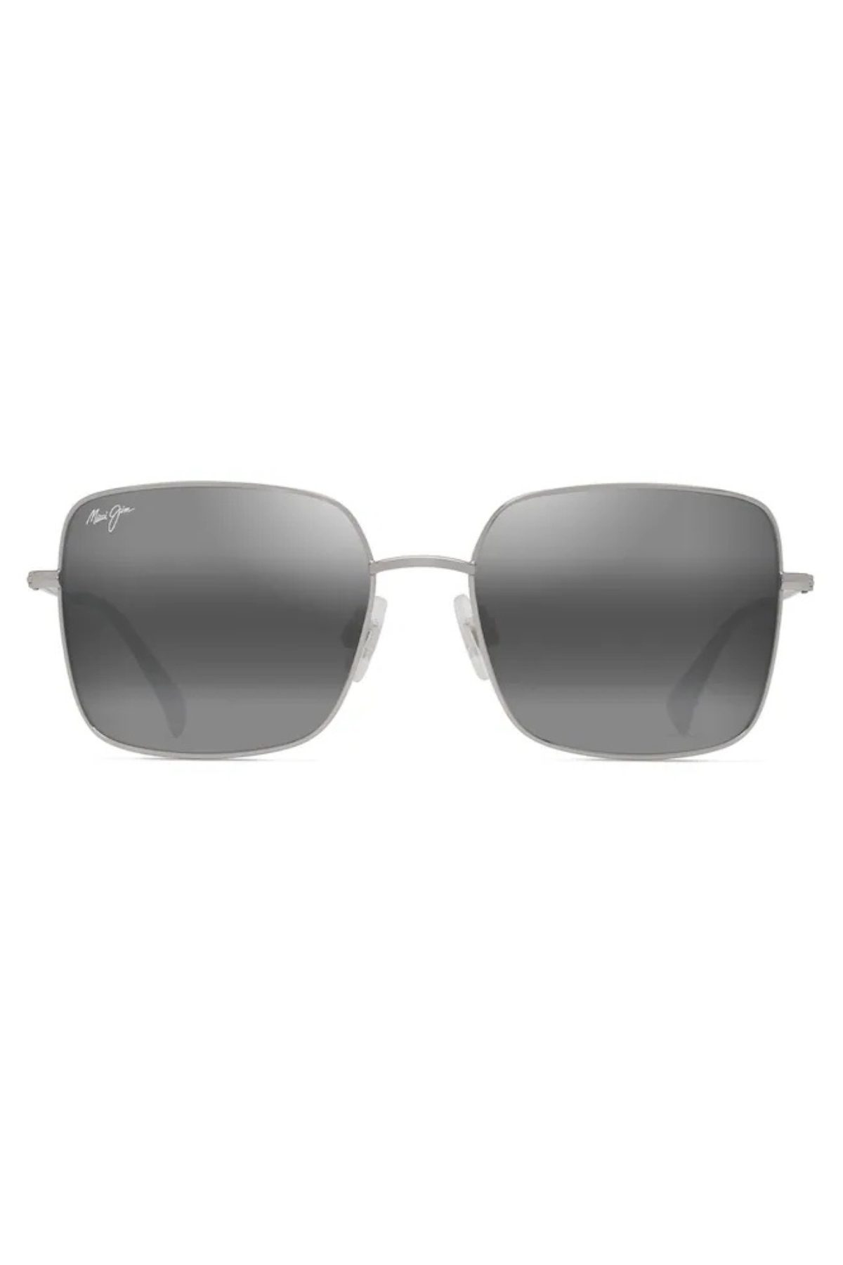 Lipine Polarized Sunglasses in Shiny Silver/Grey | Maui Jim Maui Jim