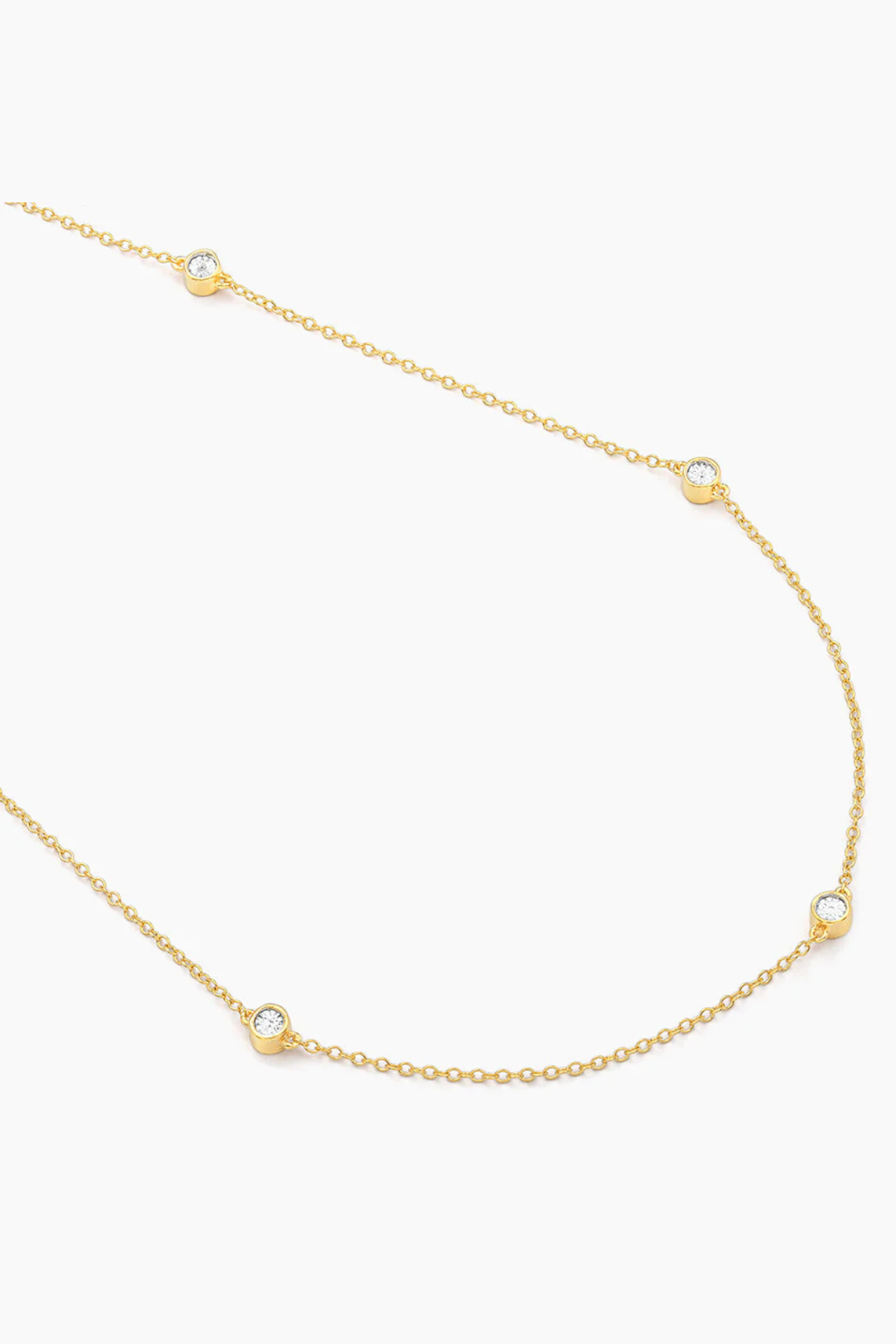 Dot-To-Dot Chain Necklace in Gold Ella Stein