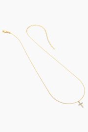 Believe Cross Pendant Necklace in Gold Ella Stein