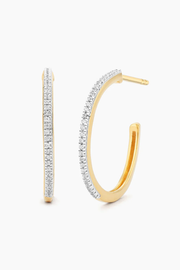 A Hoop Thing Small Hoop Earrings in Gold Ella Stein