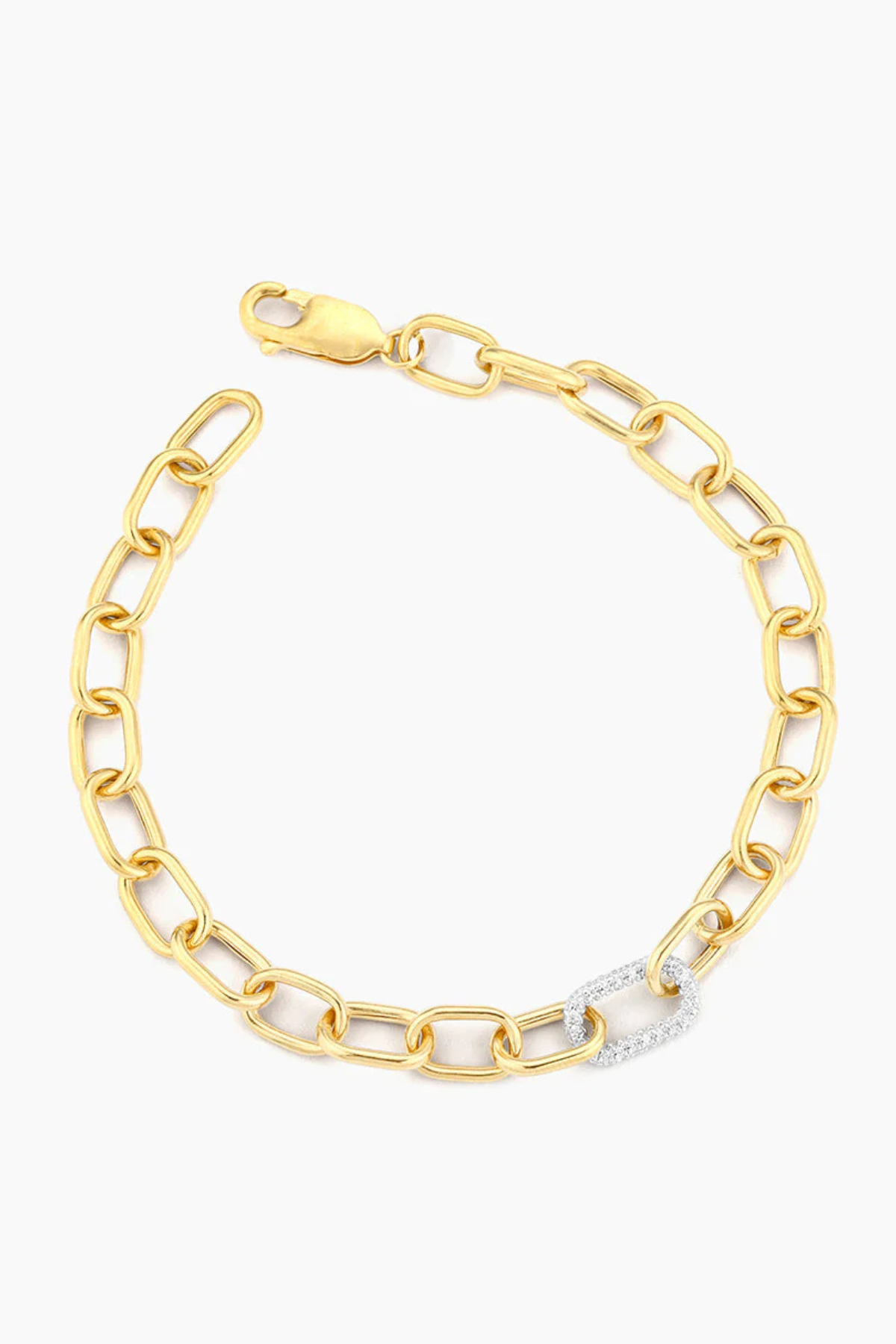 The Strongest Link Chain Bracelet in Gold Ella Stein