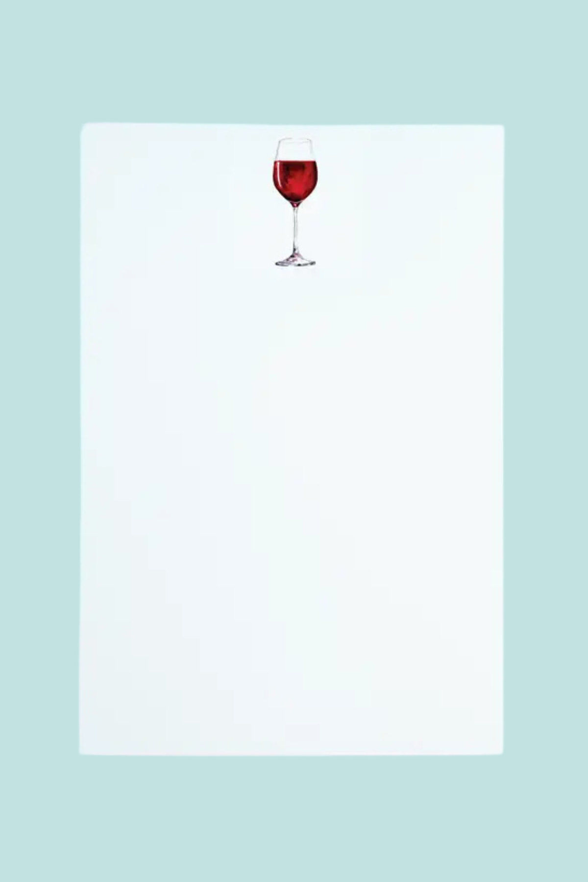 Red Wine Notepad Taylor Paladino