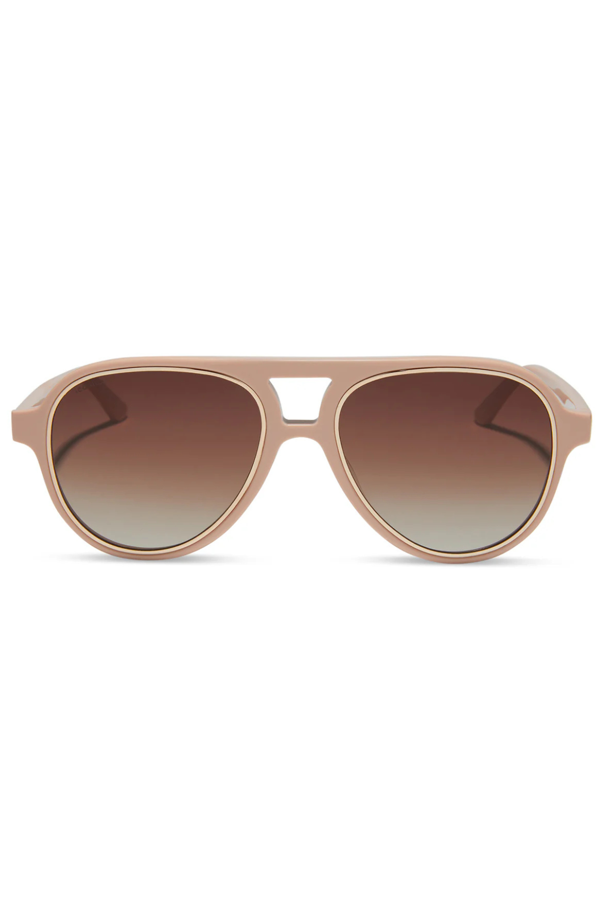 Pia Sunglasses in Nude Brown Gradient | Diff Eyewear Diff Eyewear