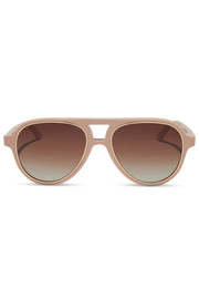 Pia Sunglasses in Nude Brown Gradient | Diff Eyewear Diff Eyewear