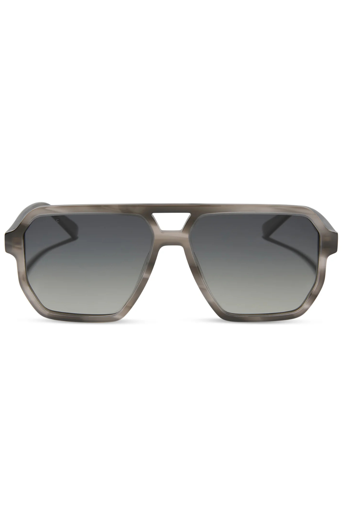 Cameron Navigator Sunglasses in Smoke Marble Grey Gradient | Diff Eyewear Diff Eyewear