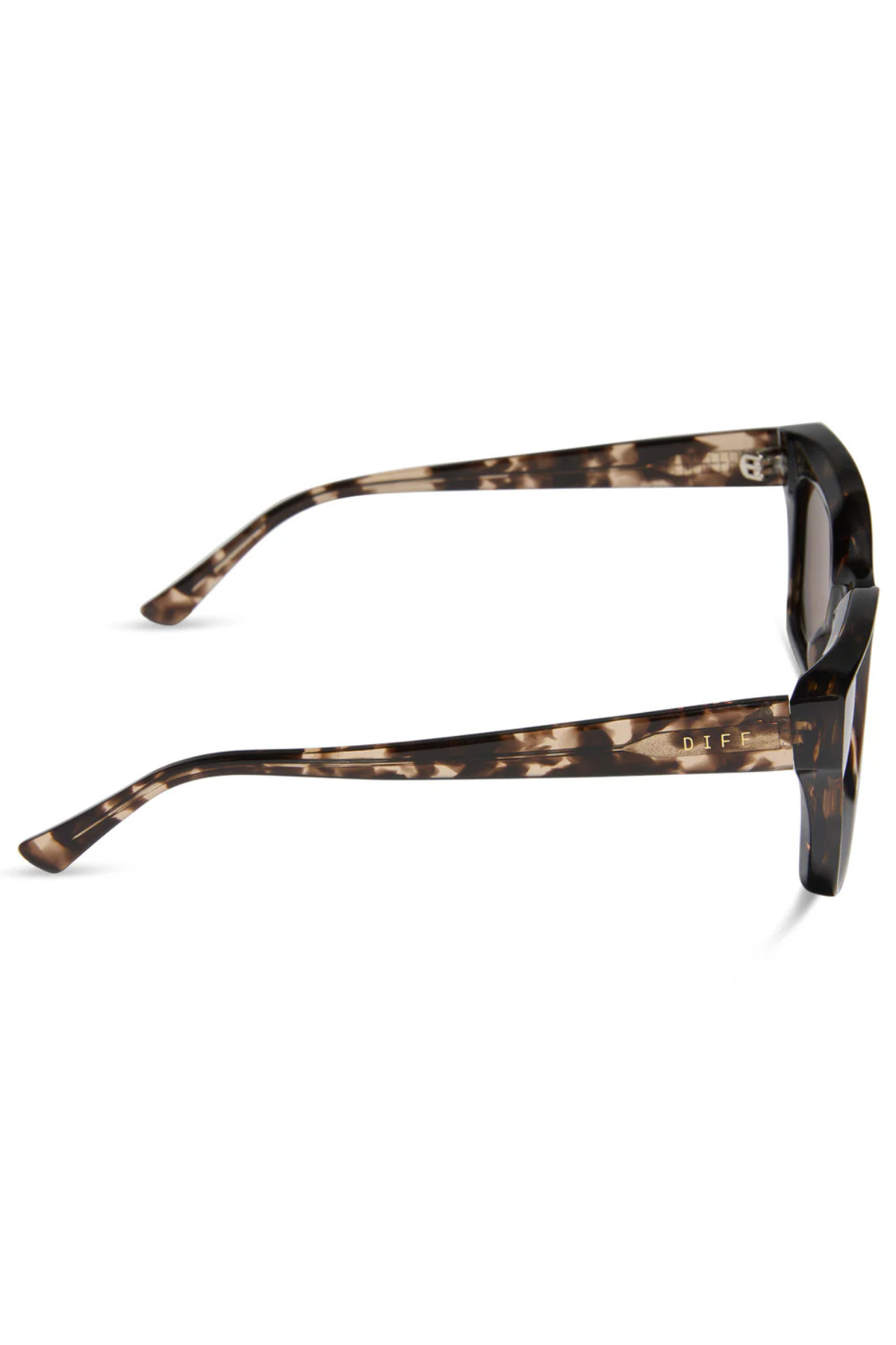 Greer Square Sunglasses in Espresso Tortoise Brown Gradient | Diff Eyewear Diff Eyewear