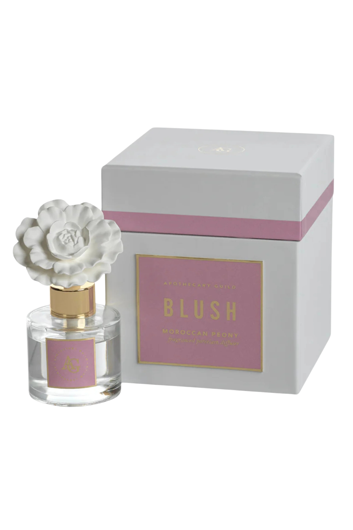 Zodax Blush Porcelain Diffuser in Moroccan Peony Zodax