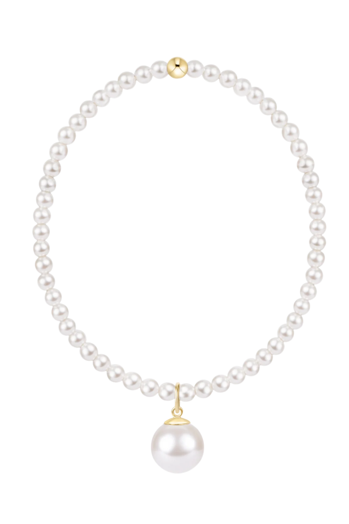 Extends classic pearl 3mm bracelet - classic pearl 10mm charm | enewton enewton