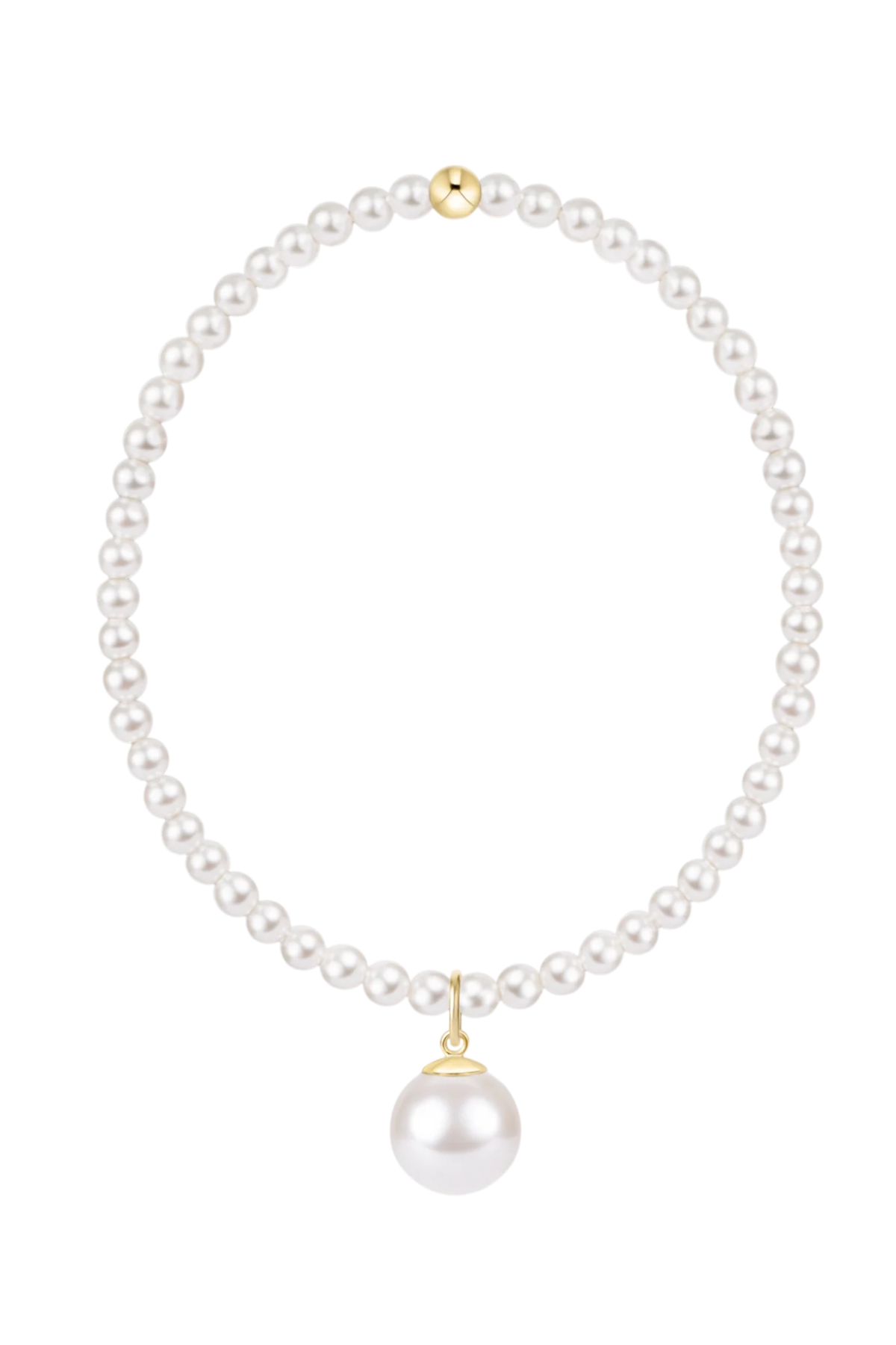 Classic Pearl 3mm Bracelet - Classic Pearl 10mm Charm | enewton enewton