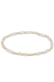 egirl Hope Unwritten 3mm Bead Bracelet - Pearl | enewton enewton