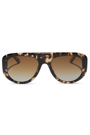 Morgan Shield Sunglasses in Espresso Tortoise Brown Gradient | Diff Eyewear Diff Eyewear