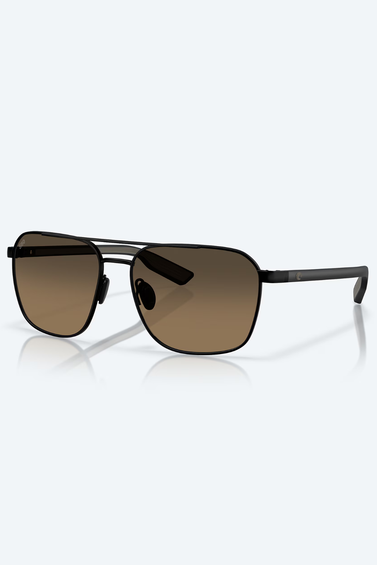 Wader 580G Sunglasses in Satin Black/Copper Gradient | Costa Costa Del Mar