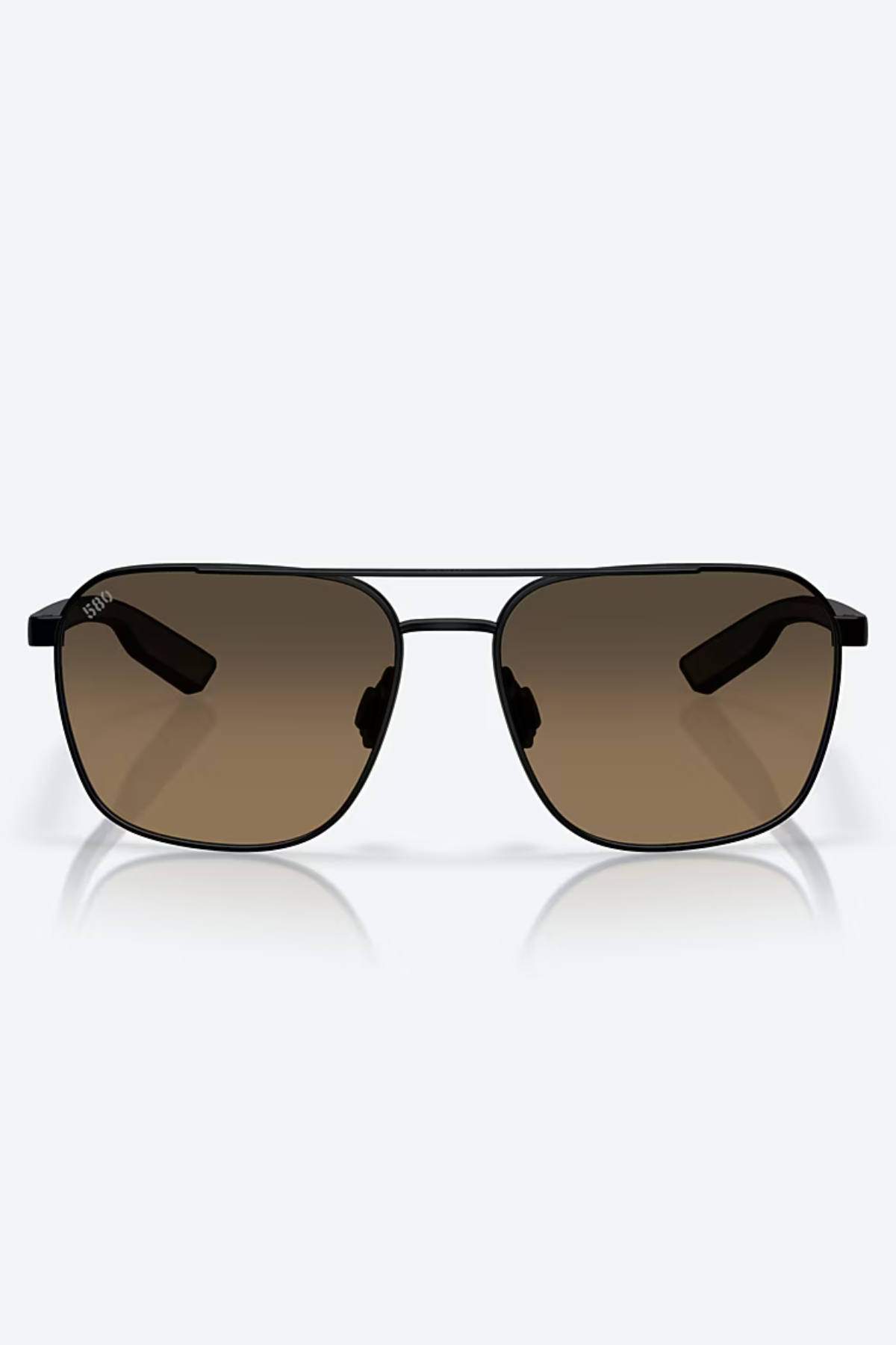 Wader 580G Sunglasses in Satin Black/Copper Gradient | Costa Costa Del Mar