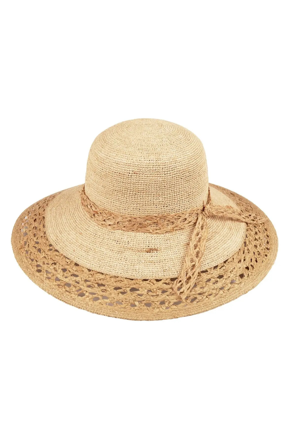 Raffia Cut Out Detail Sun Hat Mimi Wholesale
