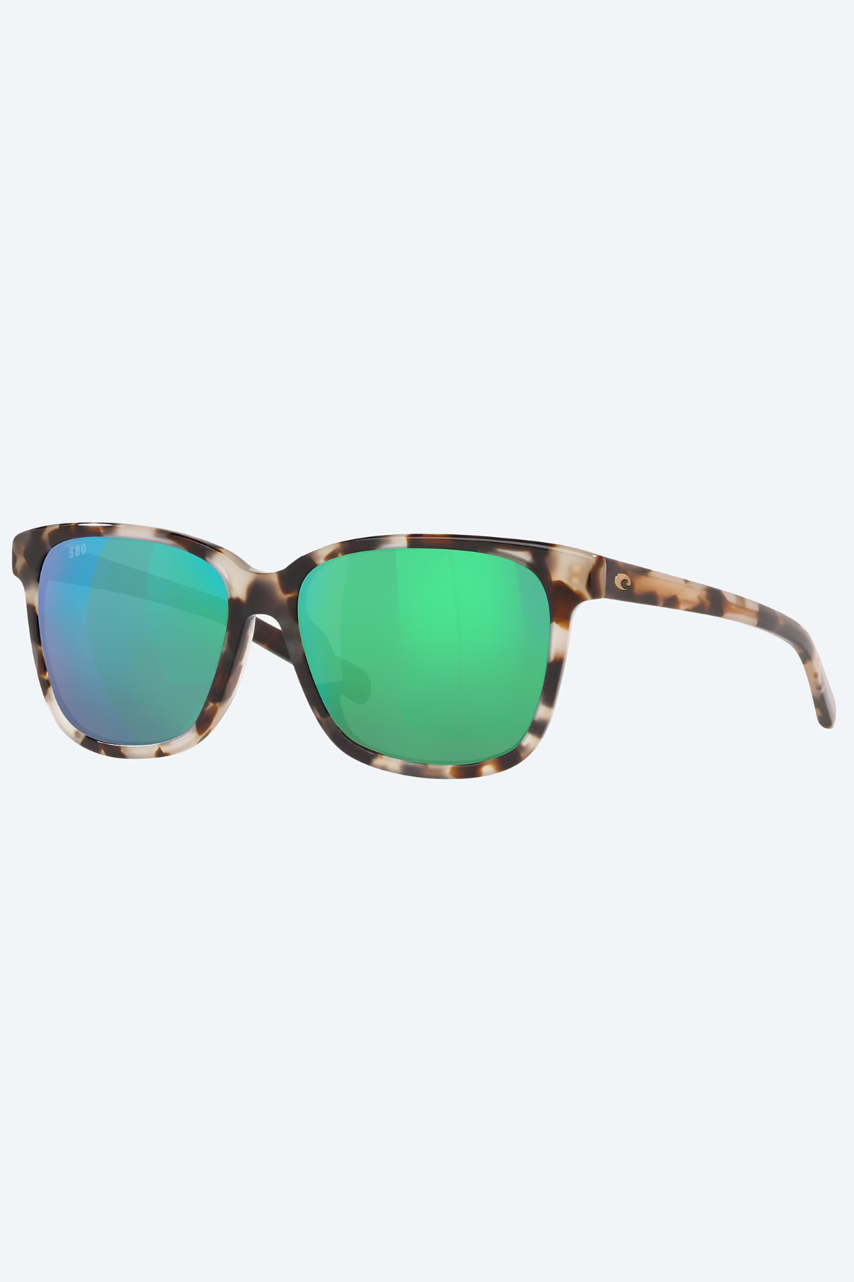 May 580G Sunglasses in Shiny Tiger Cowrie/Green | Costa Costa Del Mar