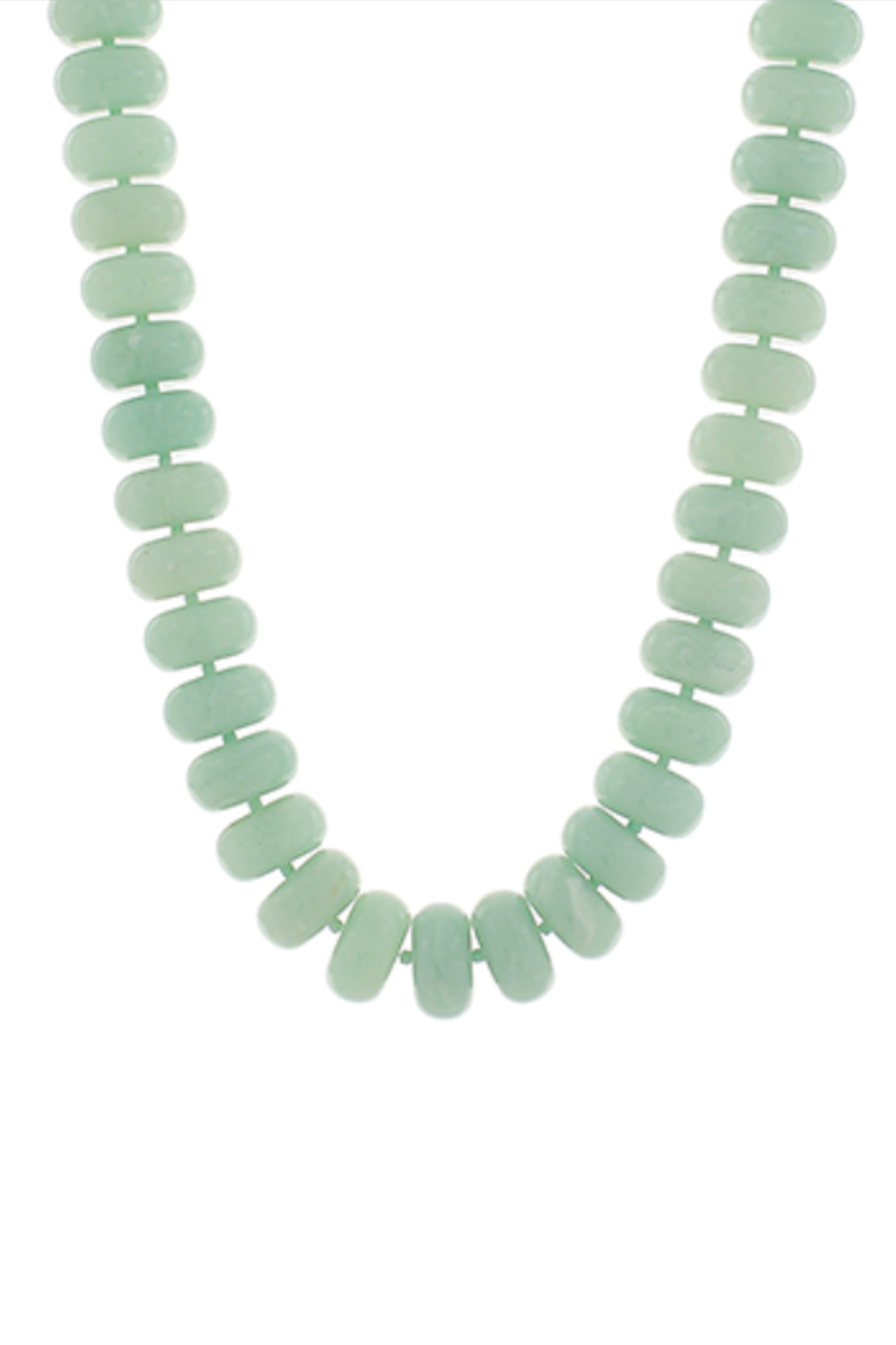 Chunky Marble Bead Necklace Mint Golden Stella