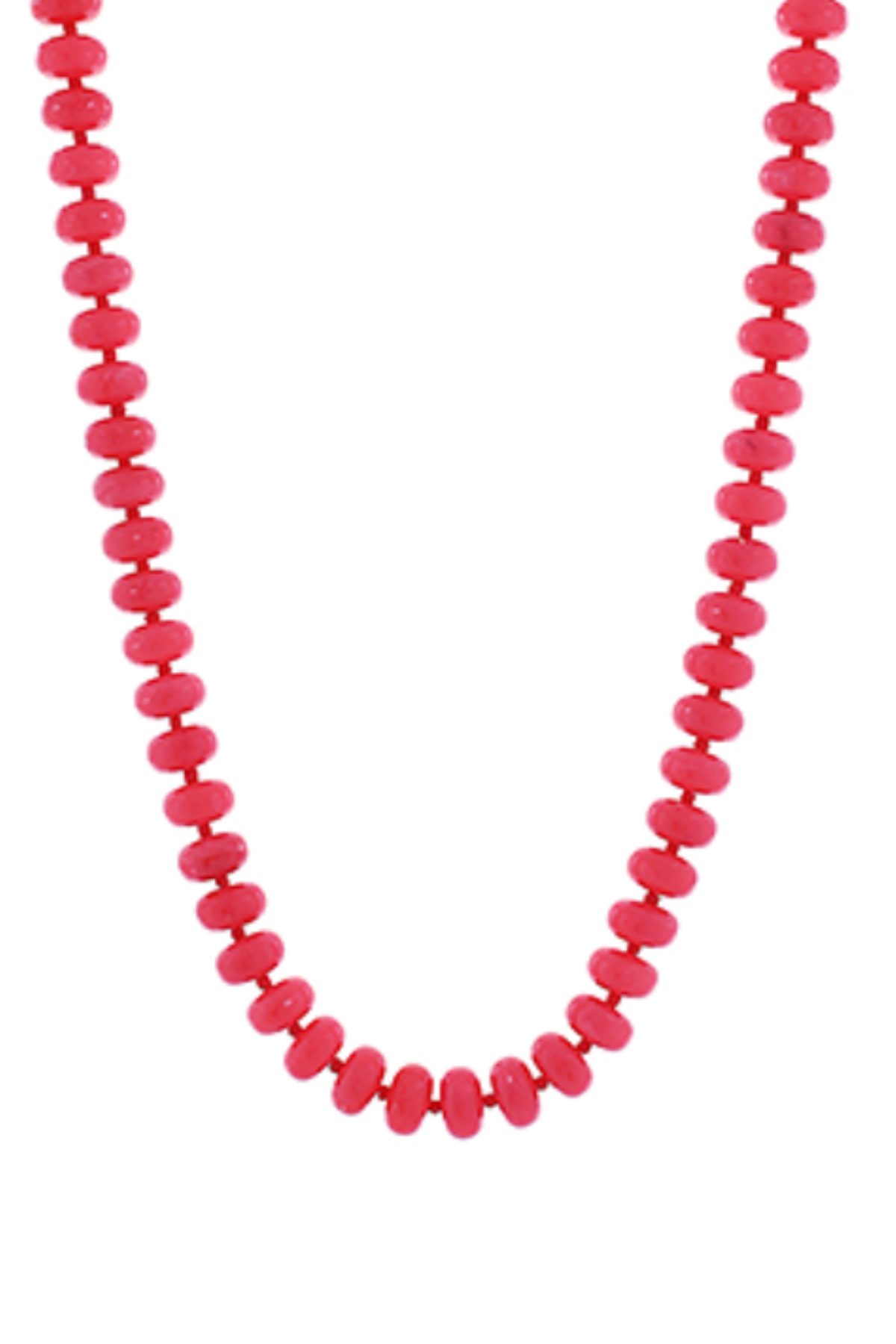Marble Bead Necklace Fuchsia/Gold Golden Stella