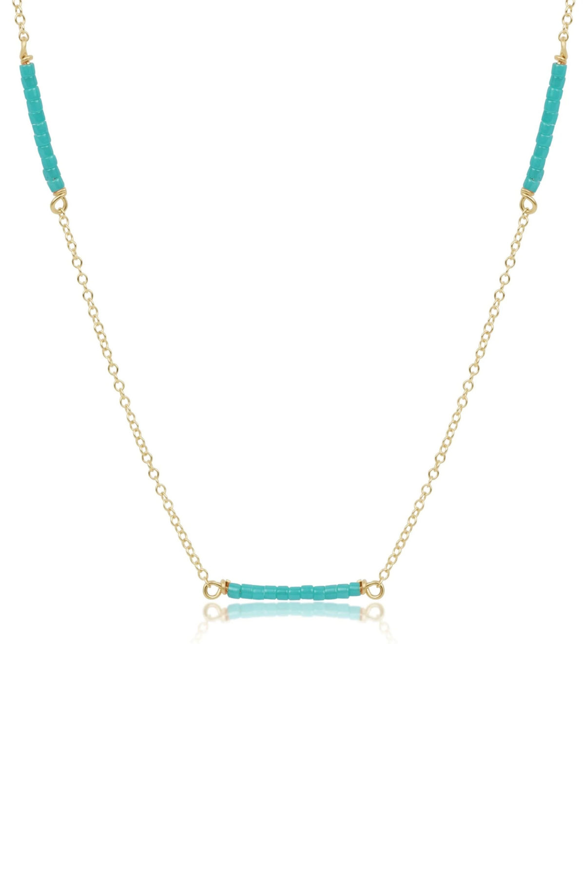 15" Choker Simplicity Chain Gold - Hope Bliss - Turquoise | enewton enewton
