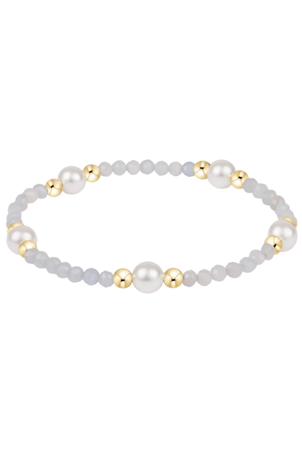Purpose Pearl 6mm Gem Bracelet - Aquamarine | enewton enewton