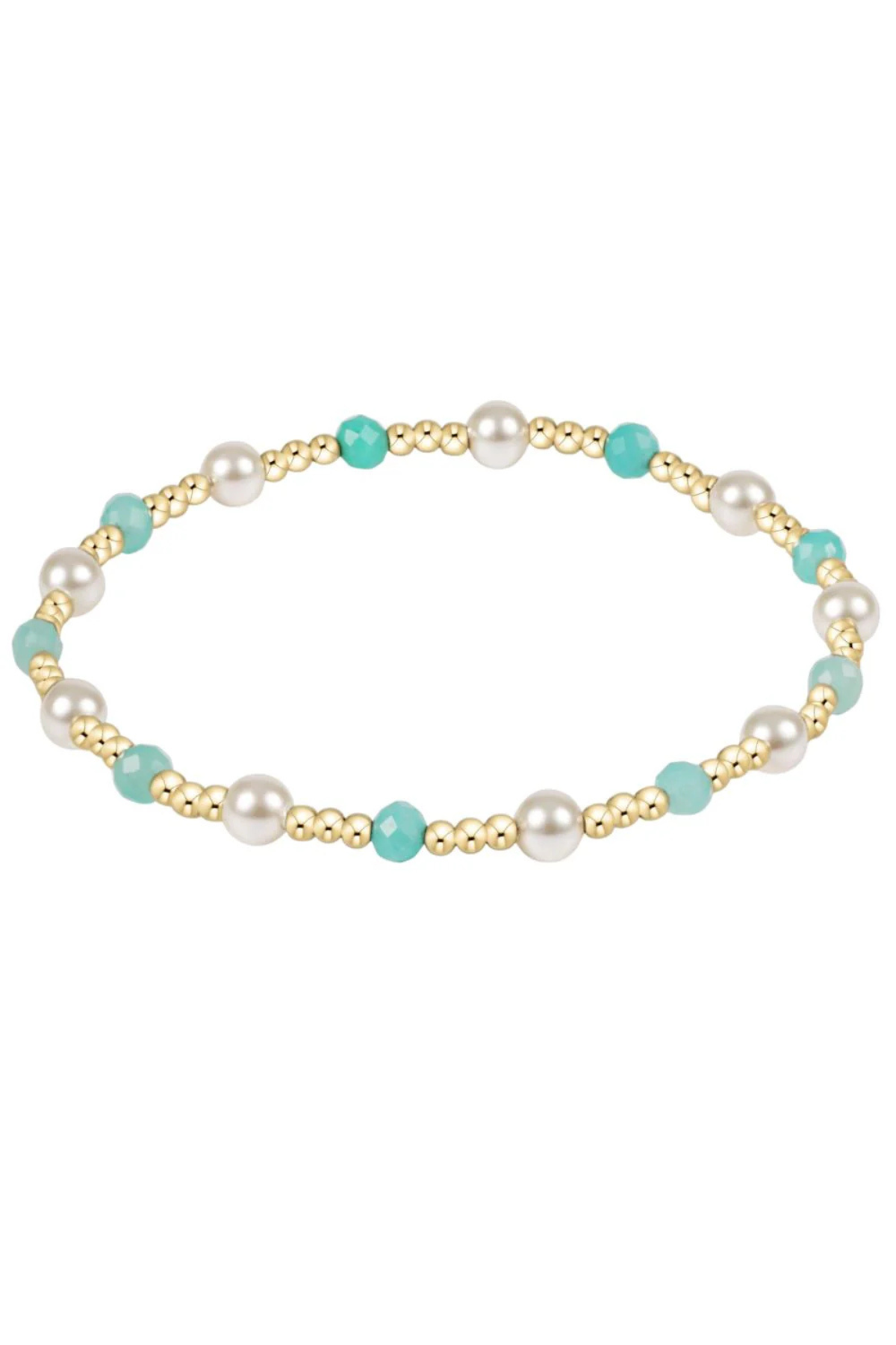 Extends Pearl Sincerity 4mm Gem Bracelet - Amazonite | enewton enewton