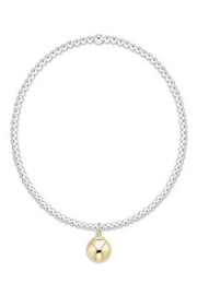 Classic Mixed Metal 2mm Bracelet - Classic Gold 8mm Charm | enewton enewton