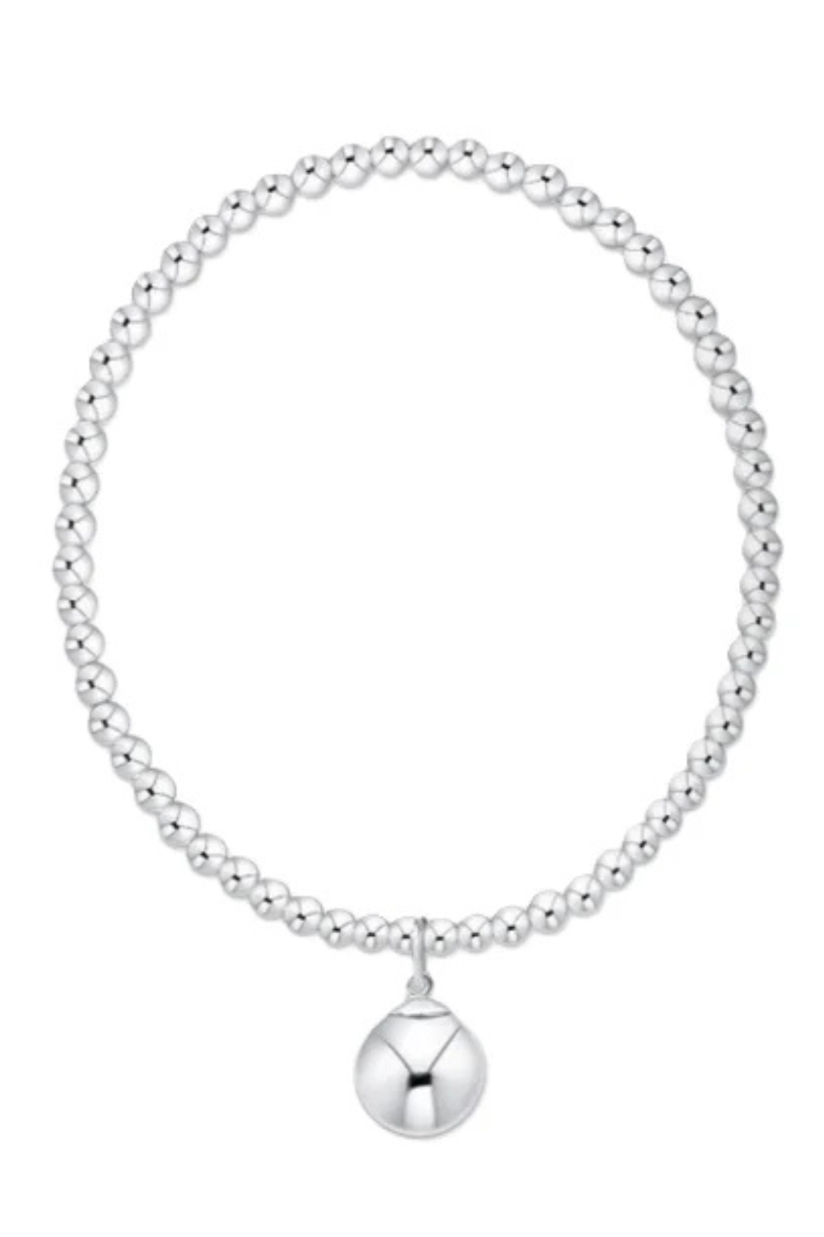 Classic Sterling 3mm Bracelet - Classic Sterling 10mm Charm | enewton enewton