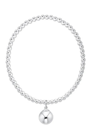Classic Sterling 3mm Bracelet - Classic Sterling 10mm Charm | enewton enewton