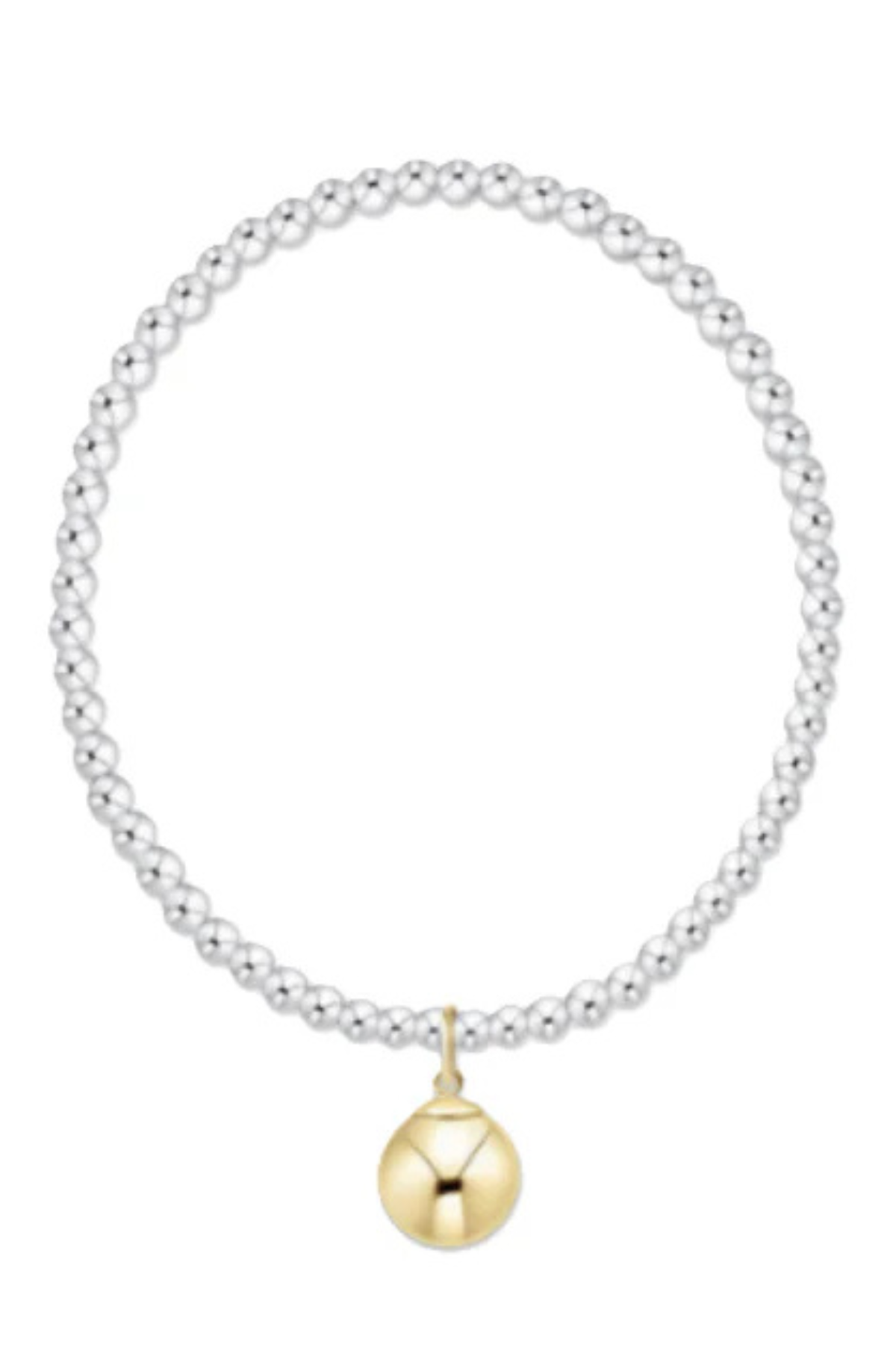 Extends Classic Mixed Metal 3mm Bracelet - Classic Gold 10mm Charm | enewton enewton