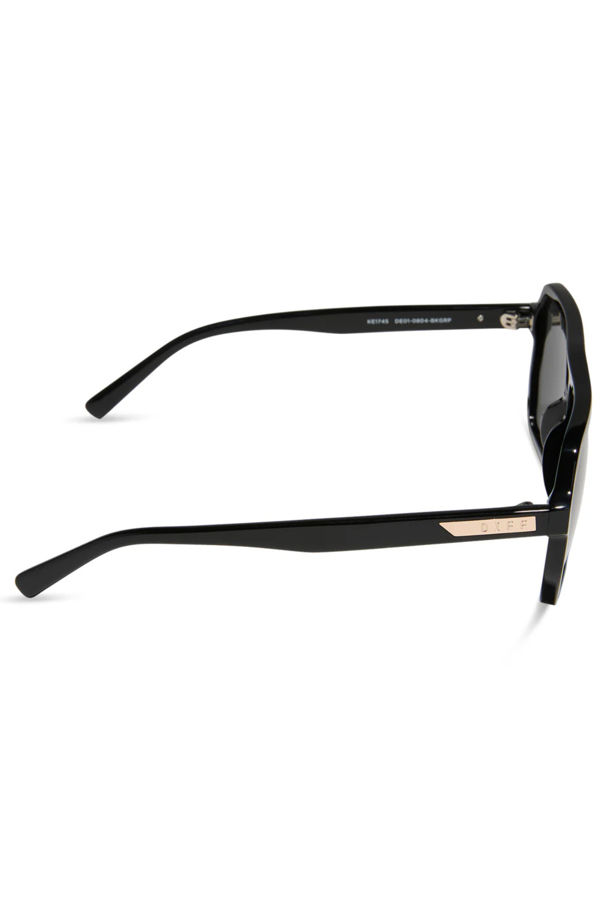 Cameron Navigator Sunglasses in Black Grey Polarized | Diff Eyewear Diff Eyewear