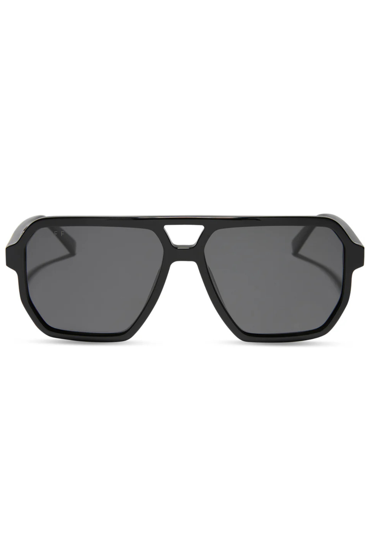 Cameron Navigator Sunglasses in Black Grey Polarized | Diff Eyewear Diff Eyewear