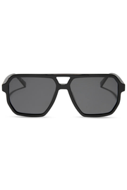 Cameron Navigator Sunglasses in Black Grey Polarized | Diff Eyewear Diff Eyewear