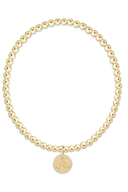 eCollegiate Classic Gold 3mm Bracelet - Alabama Disc enewton