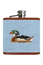 6oz Stainless Steel Needlepoint Flask Smathers N' Branson